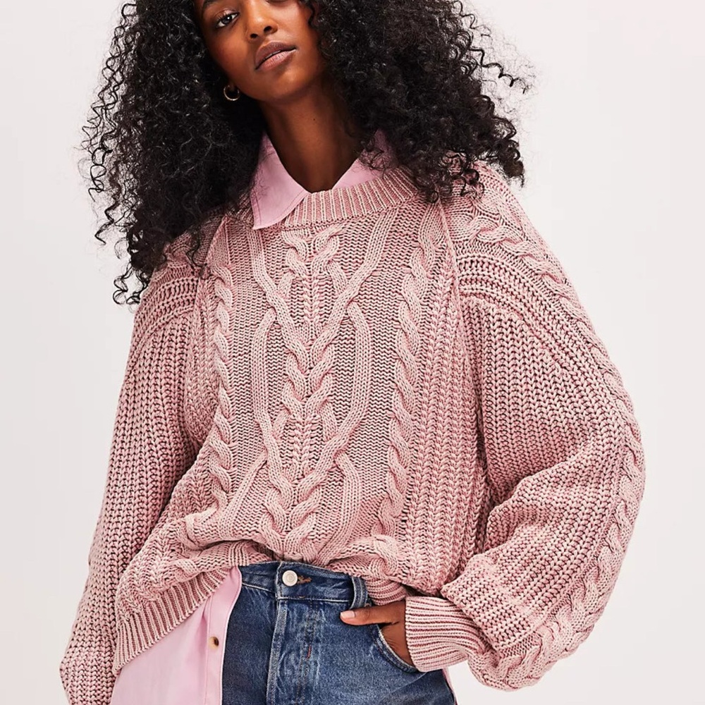 Free People Frankie cable Sweater